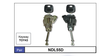 Door Locks Pair NDL55D - Nice Products | Universal Auto Spares