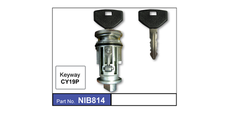 Ignition Barrel NIB814 - Nice Products | Universal Auto Spares