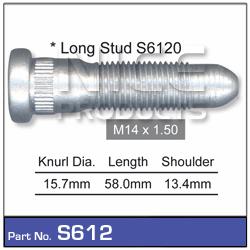 Wheel Stud S612 - Nice Products | Universal Auto Spares