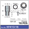 Chrome Nuts (set of 16 + Key) KF413-16 - Nice Products | Universal Auto Spares