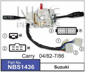 Blinker Switch NBS1436 - Nice Products | Universal Auto Spares