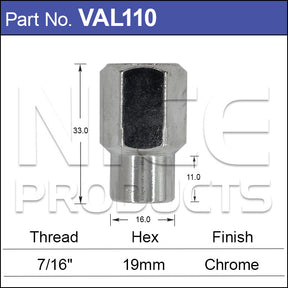 Valiant Wheel Nut VAL110 - Nice Products | Universal Auto Spares