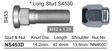 Stud & Nut NS453D - Nice Products | Universal Auto Spares
