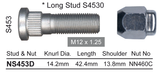 Stud & Nut NS453D - Nice Products | Universal Auto Spares