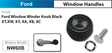 Inner Window Handles Winder NW60B - Nice Products | Universal Auto Spares