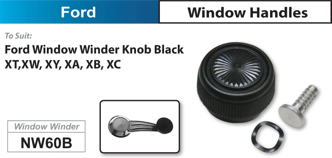 Inner Window Handles Winder NW60B - Nice Products | Universal Auto Spares