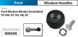 Inner Window Handles Winder NW60B - Nice Products | Universal Auto Spares