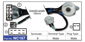 Ignition Switch NC167 - Nice Products | Universal Auto Spares