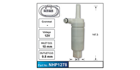 Headlamp Pump NHP1278 - Nice Products | Universal Auto Spares