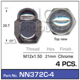 Wheel Nut NN372C-4 - Nice Products | Universal Auto Spares