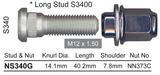 Stud & Nut NS340G - Nice Products | Universal Auto Spares