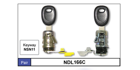 Door Locks Pair NDL166C - Nice Products | Universal Auto Spares