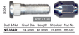 Stud & Nut NS384D - Nice Products | Universal Auto Spares
