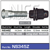 Stud & Nut NS345Z - Nice Products | Universal Auto Spares