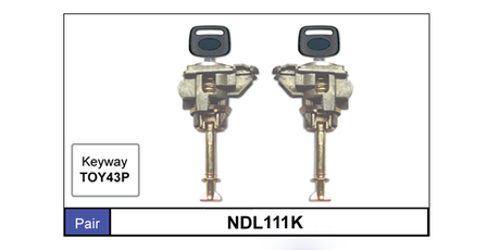 Door Locks Pair NDL111K - Nice Products | Universal Auto Spares