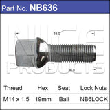 Wheel Bolt NB636 - Nice Products | Universal Auto Spares