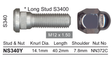 Stud & Nut NS340Y - Nice Products | Universal Auto Spares