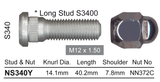 Stud & Nut NS340Y - Nice Products | Universal Auto Spares