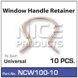 Window Winder Clip 10 NCW100-10 - Nice Products | Universal Auto Spares
