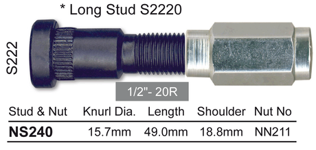 Stud & Nut NS240 - Nice Products | Universal Auto Spares
