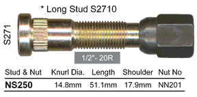 Stud & Nut NS250 - Nice Products | Universal Auto Spares