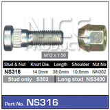 Stud & Nut NS316 - Nice Products | Universal Auto Spares