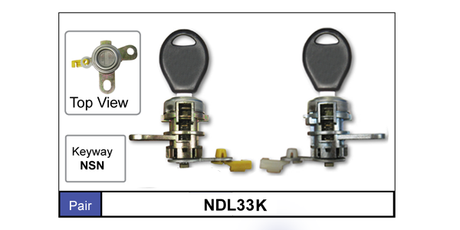 Door Locks Pair NDL33K - Nice Products | Universal Auto Spares