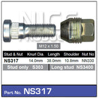 Stud & Nut NS317 - Nice Products | Universal Auto Spares