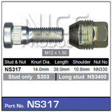 Stud & Nut NS317 - Nice Products | Universal Auto Spares