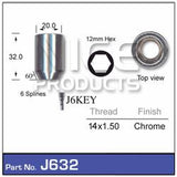 Chrome Nut J632 - Nice Products | Universal Auto Spares