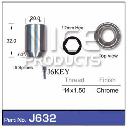 Chrome Nut J632 - Nice Products | Universal Auto Spares