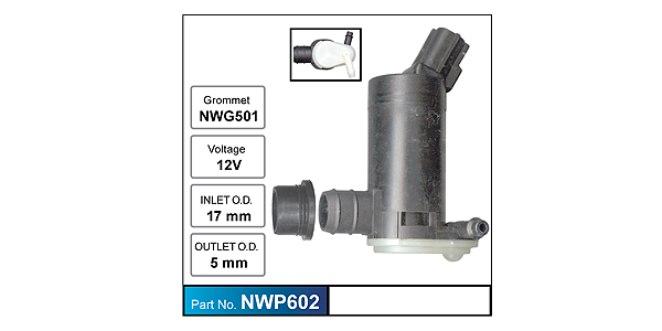 Washer Pump NWP602 - Nice Products | Universal Auto Spares