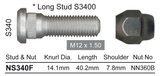 Stud & Nut NS340F - Nice Products | Universal Auto Spares