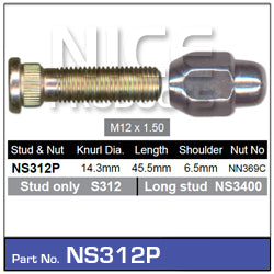 Stud & Nut NS312P - Nice Products | Universal Auto Spares