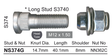 Stud & Nut NS374G - Nice Products | Universal Auto Spares