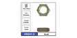 Hub Nuts Pair HN241-2 - Nice Products | Universal Auto Spares