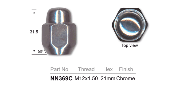 Wheel Nut NN369C - Nice Products | Universal Auto Spares