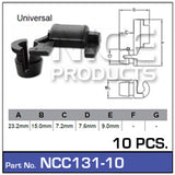 Door Clip Pkt 10 NCC131-10 - Nice Products | Universal Auto Spares