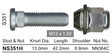 Stud & Nut NS351H - Nice Products | Universal Auto Spares