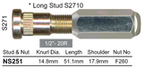 Stud & Nut NS251 - Nice Products | Universal Auto Spares