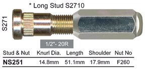 Stud & Nut NS251 - Nice Products | Universal Auto Spares