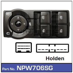 Power Window Switch NPW706SG - Nice Products | Universal Auto Spares