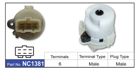 Ignition Switch NC1381 - Nice Products | Universal Auto Spares