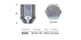 Chrome Nut B329 - Nice Products | Universal Auto Spares