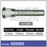 Long wheel stud S2990 - Nice Products | Universal Auto Spares
