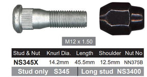 Stud & Nut NS345X - Nice Products | Universal Auto Spares