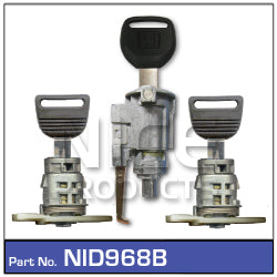 Ignition Barrel & Doors NID968B - Nice Products | Universal Auto Spares