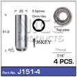 Chrome Nut J151-4 - Nice Products | Universal Auto Spares