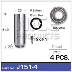 Chrome Nut J151-4 - Nice Products | Universal Auto Spares
