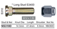 Stud & Nut NS310D - Nice Products | Universal Auto Spares